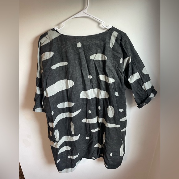 Uzi NYC Pebbled Oversized Tunic Dress Contemporary Small -J - Picture 4 of 4